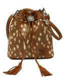 Angel Ranch Bucketbag Concealed Weapon Deer Collection Brown