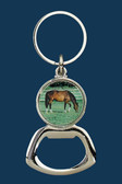 Key Ring Bottle Opener  Grazing Horse