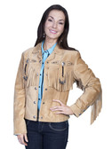 BOAR SUEDE FRINGE AND BEADED JACKET (S thru size XXL)