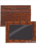 Men's Scully Leather Credit/ID Wallet Croco