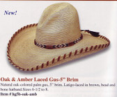 NEW 2009 OAK AND AMBER LACED Cowboy Hat