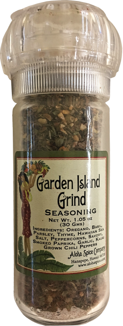 Garden Island Grind Seasoning - 1.05 oz. Refillable Grinder