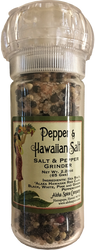 Pepper & Hawaiian Salt - Salt & Pepper 2.29 oz. Refillable Grinder