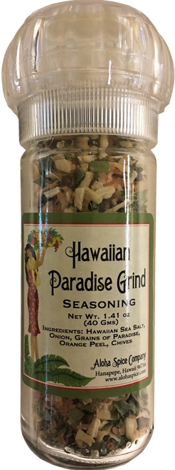 Hawaiian Paradise Grind Seasoning -  1.41 oz. Refillable Grinder