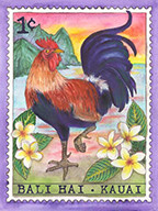 1 Cent Rooster Magnet