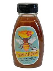 SKU #809

Ingredients: 100% Pure Hawaiian Honey

Honua Honey Macadamia Nut Blossom Honey is produced from blossoms of the macadamia nut orchards on the southern and eastern parts of the island of Hawaii.  Dark, with a floral and nutty taste and a velvety texture, 

8 oz Jar