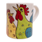 Whimsical Chickens - 16oz Coffee Mug - Front 