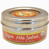 Organic Aloha Seafood Rub & Seasoning 3.5 oz. Stainless Steel Tin