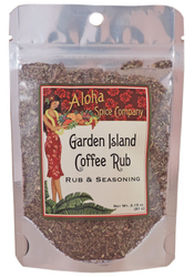 Garden Island Coffee Rub & Seasoning - 2.15 oz. Stand Up Pouch