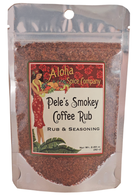 Pele's Smokey Coffee Rub & Seasoning - 2.89 oz. Stand Up Pouch