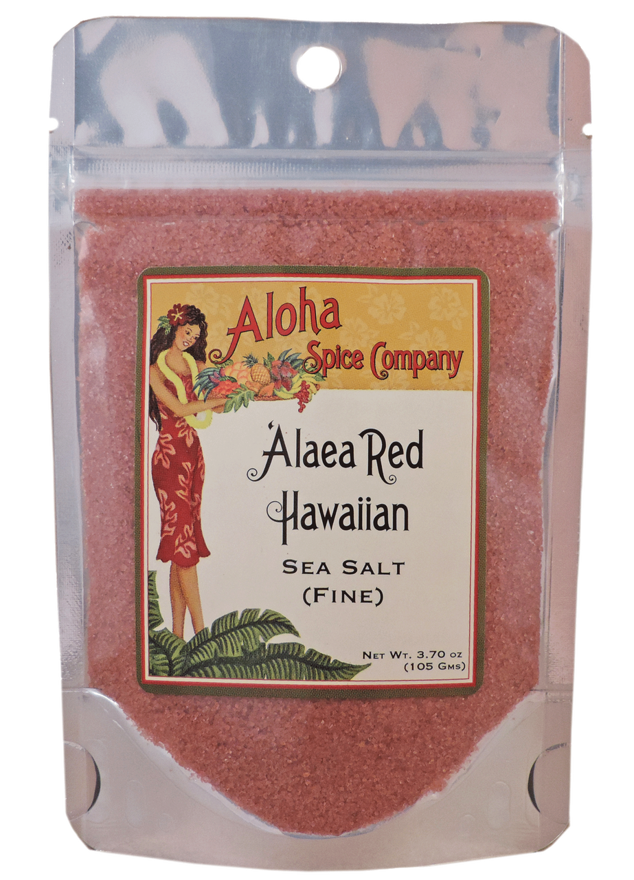 dæk blødende Windswept Alaea Red Hawaiian Sea Salt (Fine) 3.70 oz. Stand Up Pouch - Aloha Spice  Company