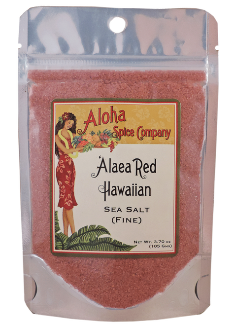  `Alaea Red Hawaiian Sea Salt (Fine) - 3.70 oz. Stand Up Pouch