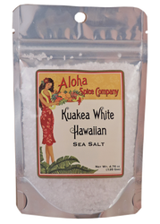 Kuakea White Hawaiian Sea Salt 4.76 oz. Stand Up Pouch