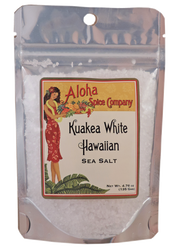 Kuakea White Hawaiian Sea Salt 4.76 oz. Stand Up Pouch