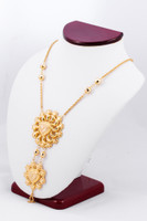 YELLOW GOLD NECKLACE, YG21KNECKLACE026, Size:Large, Weight:0g