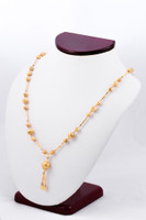 YELLOW GOLD NECKLACE, YG21KNECKLACE041, Size:Large, Weight:0g