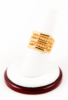 Yellow Gold Ring 21K, YGRING0023, Weight: 8.4g