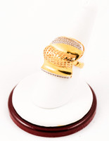 Yellow Gold Ring 21K, YGRING0035, Weight: 8.9g