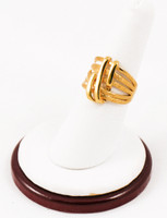 Yellow Gold Ring 21K, YGRING0083, Weight: 4.7g