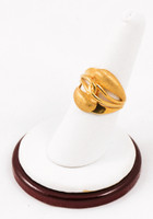 Yellow Gold Ring 21K, YGRING0085, Weight: 7.3g