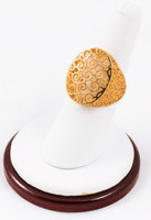 Yellow Gold Ring 21K, YGRING0099, Weight: 5.9g