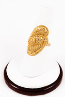 Yellow Gold Ring 21K, YGRING0139, Weight: 4.8g