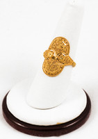 Yellow Gold Ring 21K, YGRING0145, Weight: 3.8g