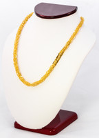 YELLOW GOLD CHAINS, 21K-YGCHAIN005, Size:Large, Weight: 27g