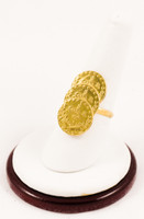 Yellow Gold Ring 21K, YGRING0169, Weight: 5.6g