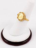 Yellow Gold Ring 21K, YGRING0172, Weight: 4.1g