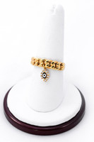 Yellow Gold Ring 21K, YGRING0192, Weight: 3.9g