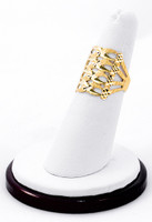 Yellow Gold Ring 21K, YGRING0209, Weight: 3.4g