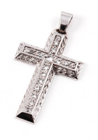 WHITE GOLD CROSS, WGCROSS001, 18K, Weight: 5.9g