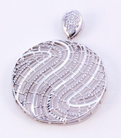 WHITE GOLD PENDANT, WGPEND002, 18K, Weight: 8.09g
