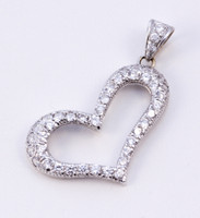 WHITE GOLD PENDANT, WGPEND003, 18K, Weight: 4.5g