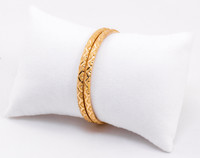 YELLOW GOLD BABY BANGLE, 21K, Size: Child Small, Weight: 11.1g