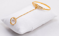 YELLOW GOLD BABY BANGLE, YGBaby0025, 21K, Size: Child Large, Weight: 7.7g