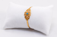YELLOW GOLD BABY BANGLE, YGBaby0028, 21K, Size: Child Small, Weight: 7.2g