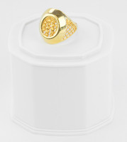 Yellow Gold Ring 21K , YGRING0244, Weight: 5.9g