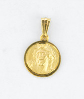 YELLOW GOLD PENDANT, 21K, Weight:1.8g, YGPEND0388
