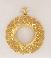 YELLOW GOLD FRAME PENDANT, 21K, Weight:9.4g, YGPEND0395