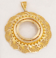 YELLOW GOLD FRAME PENDANT, 21K, Weight:17.5g, YGPEND0399