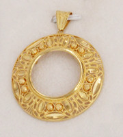 YELLOW GOLD FRAME PENDANT, 21K, Weight:6.7g, YGPEND0401