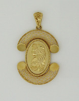 YELLOW GOLD PENDANT, 21K, Weight:5.2g, YGPEND0409