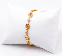 YELLOW GOLD BRACELETS, 21K, Size:7.5", Weight:11.6g, YG21BRA017