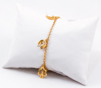 YELLOW GOLD BRACELETS, 21K, Size:7.5", Weight:6.7g, YG21BRA033