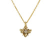 Bee Necklace, Pave Crystal & Gold 