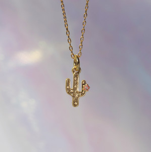 Cactus Necklace, Gold