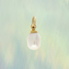 JW000001WHTOS - Freshwater Pearl Charm - White - Gold - Wildflower.Co. - Main