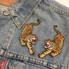 Climbing Tiger Patches - Embroidered Iron On Patch - Wildflower Co 